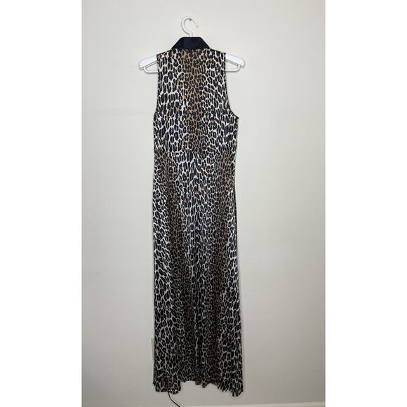 Vtg VANITY FAIR Animal Leopard Print Full Length Nightgown Nylon 60s 70s Sz 34 - Picture 4 of 7